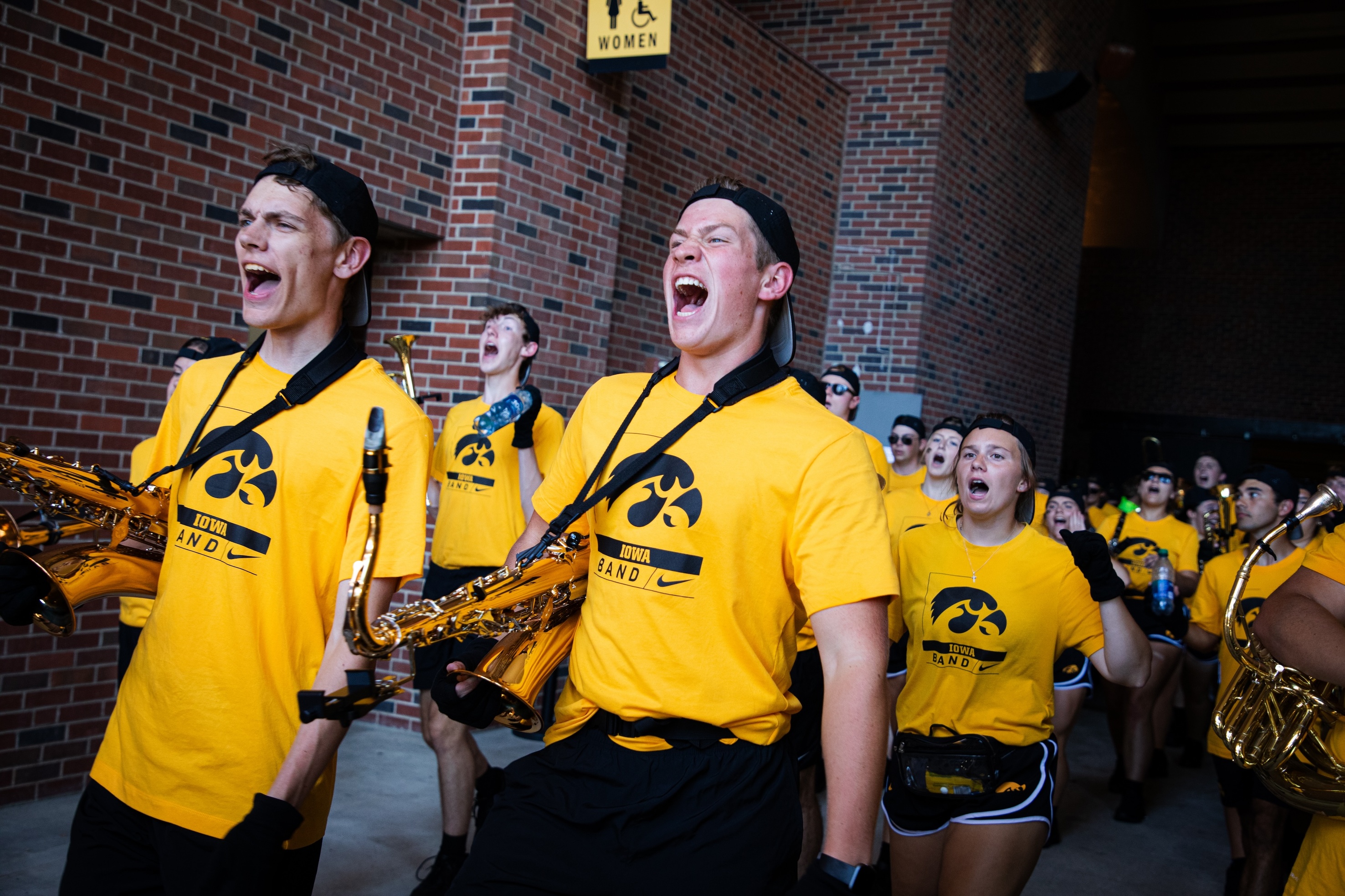 Tenor Saxophones in Kinnick Stadium