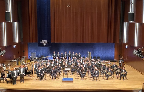Symphony Band performing at CBDNA, February 2020
