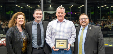 Jeff Chapman with HMB directors and operations manager