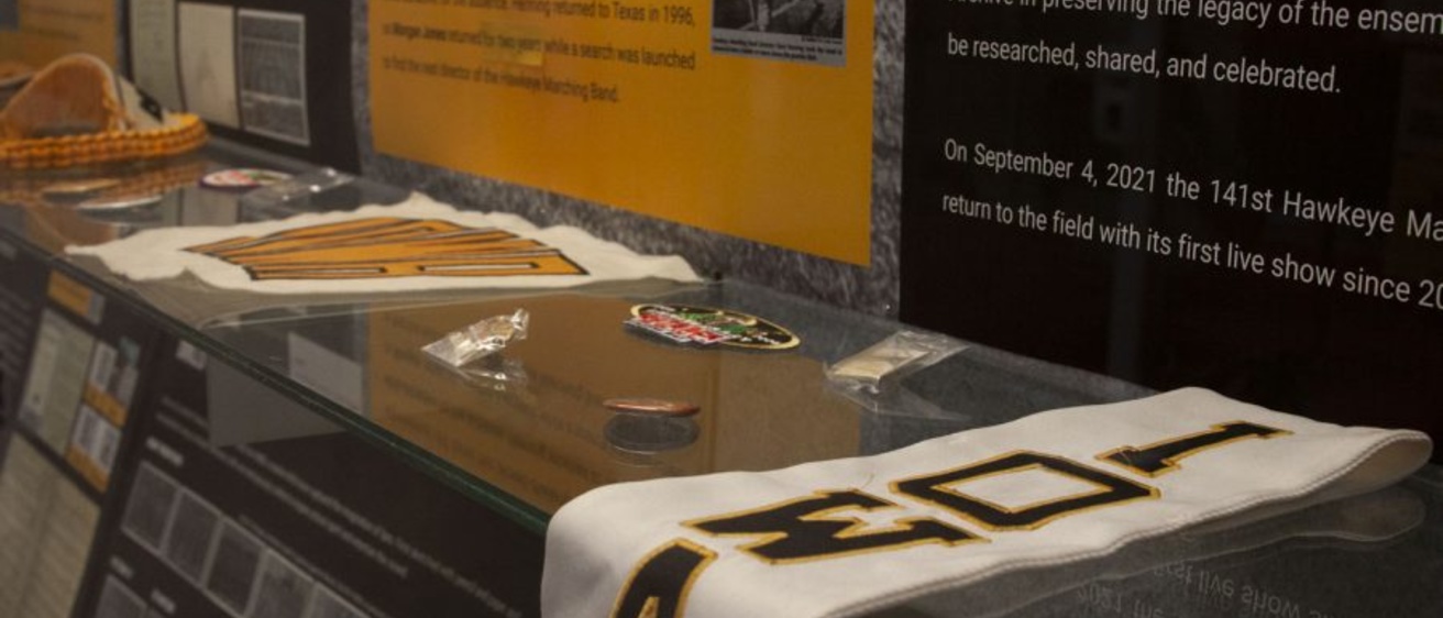 Band 141 Exhibit in Voxman Music Building
