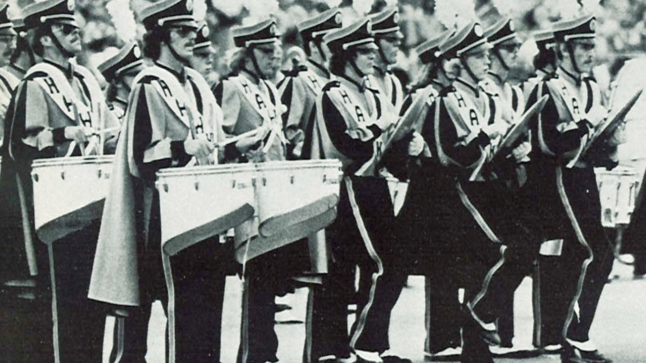 Hawkeye Marching Band Uniform 1979