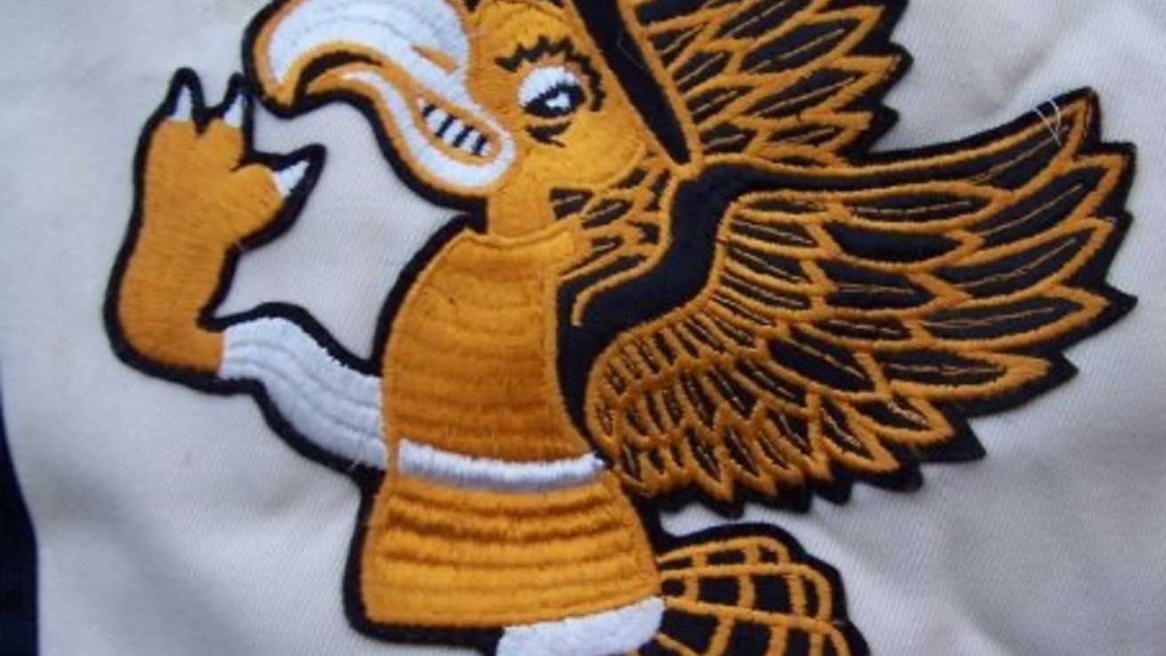 Vintage Marching Herky, as depicted on HMB uniform